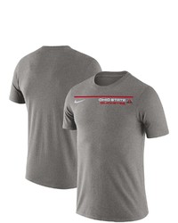 Nike Heathered Gray Ohio State Buckeyes Icon Word T Shirt In Heather Gray At Nordstrom