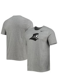 Nike Heathered Gray Providence Friars Hockey Logo T Shirt