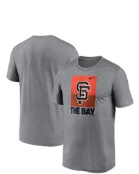 Nike Heathered Gray San Francisco Giants Local Logo Legend T Shirt In Heather Gray At Nordstrom