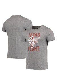 HOMEFIELD Heathered Gray Texas Longhorns Vintage Texas Fight Bevo Tri Blend T Shirt In Heather Gray At Nordstrom