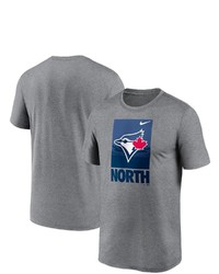 Nike Heathered Gray Toronto Blue Jays Local Logo Legend T Shirt In Heather Gray At Nordstrom