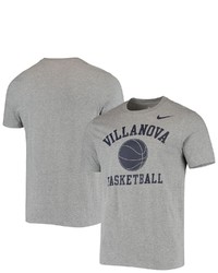 Nike Heathered Gray Villanova Wildcats Basketball Phys Ed T Shirt