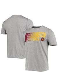 New Era Heathered Gray Washington Football Team Combine Authentic Game On T Shirt