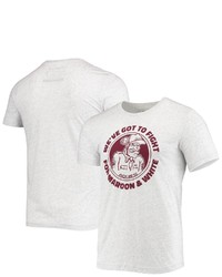 HOMEFIELD Heathered White Texas A M Aggies Vintage School Song Tri Blend T Shirt