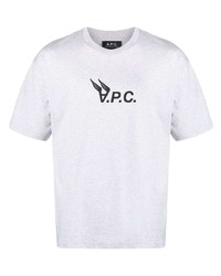 A.P.C. Hermance Logo Print Cotton T Shirt