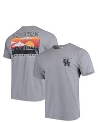 IMAGE ONE Houston Cougars Comfort Colors Campus Scenery T Shirt