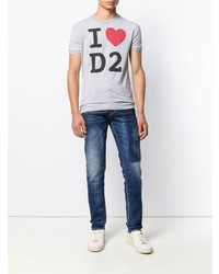 DSQUARED2 I Love D2 Printed T Shirt