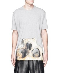 Givenchy Inverted Monkey Skull Print T Shirt