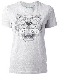 Kenzo Logo Tiger Print T Shirt