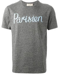 Kitsune Maison Kitsun Parisien Print T Shirt