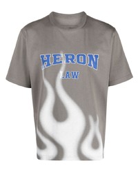 Heron Preston Law Flames Crew Neck T Shirt