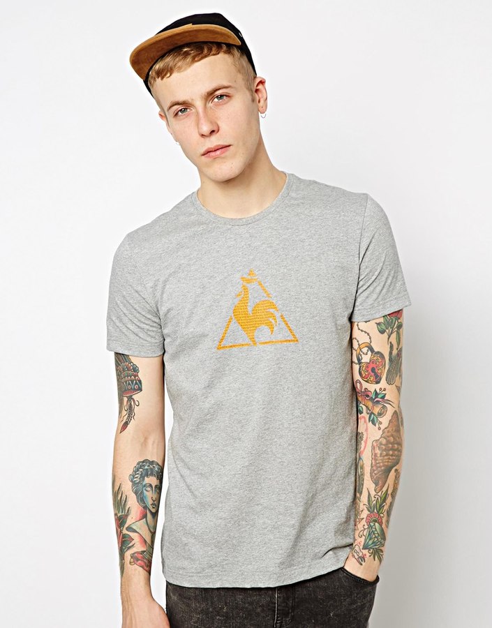 Le Coq Sportif Shirt With Chronic Logo Blue, $34 | Asos | Lookastic