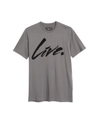 LIVE LIVE Live Paint Graphic Tee In Grey Skies At Nordstrom