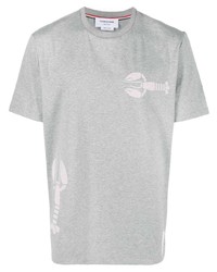 Thom Browne Lobster Print Round Neck T Shirt