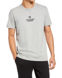Reigning Champ Lockup Cotton Graphic Tee In Hgreyblack At Nordstrom