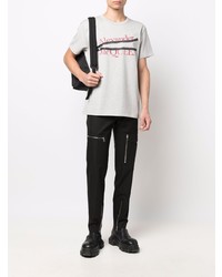 Alexander McQueen Logo And Zip Print T Shirt