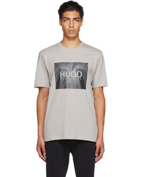 Hugo Logo Box Print T Shirt