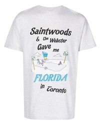 Saintwoods Logo Graphic Print T Shirt