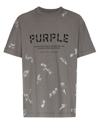 purple brand Logo Print Birds T Shirt