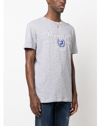 DSQUARED2 Logo Print Cotton Blend T Shirt