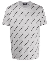 Karl Lagerfeld Logo Print Cotton T Shirt