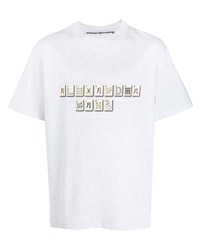 Alexander Wang Logo Print Cotton T Shirt