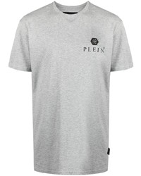 Philipp Plein Logo Print Cotton T Shirt