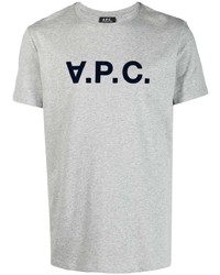 A.P.C. Logo Print Cotton T Shirt