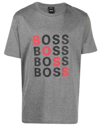 BOSS HUGO BOSS Logo Print Cotton T Shirt