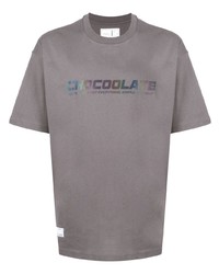 Chocoolate Logo Print Cotton T Shirt