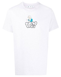 Off-White Logo Print Cotton T Shirt