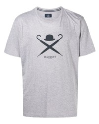 Hackett Logo Print Cotton T Shirt