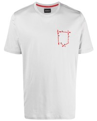 Kiton Logo Print Cotton T Shirt