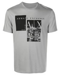 Armani Exchange Logo Print Cotton T Shirt