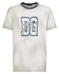 Dolce & Gabbana Logo Print Crew Neck T Shirt