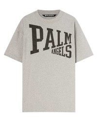 Palm Angels Logo Print Crew Neck T Shirt