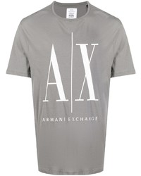Armani Exchange Logo Print Crewneck T Shirt