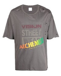Alchemist Logo Print Distressed Effect T Shirt