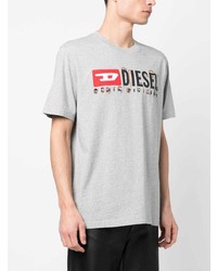 Diesel Logo Print Organic Cotton T Shirt