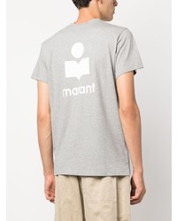 MARANT Logo Print Organic Cotton T Shirt