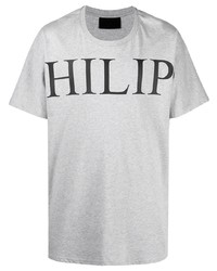 Philipp Plein Logo Print Oversized T Shirt