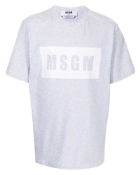 MSGM Logo Print Oversized T Shirt
