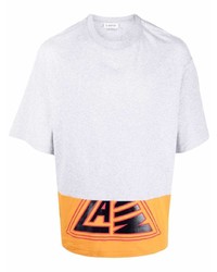 Lanvin Logo Print Round Neck T Shirt