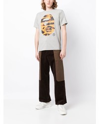 A Bathing Ape Logo Print Short Sleeve T Shirt