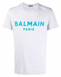 Balmain Logo Print Short Sleeve T Shirt