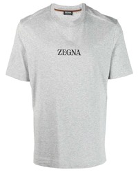 Z Zegna Logo Print Short Sleeve T Shirt