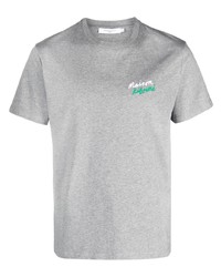 MAISON KITSUNÉ Logo Print Short Sleeved Cotton T Shirt