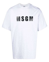 MSGM Logo Print Short Sleeved T Shirt