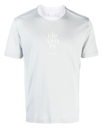 Eleventy Logo Print Short Sleeved T Shirt