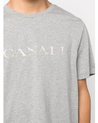 Canali Logo Print T Shirt